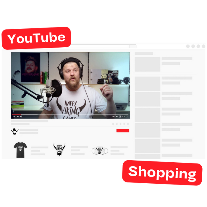 creator selling merch on youtube